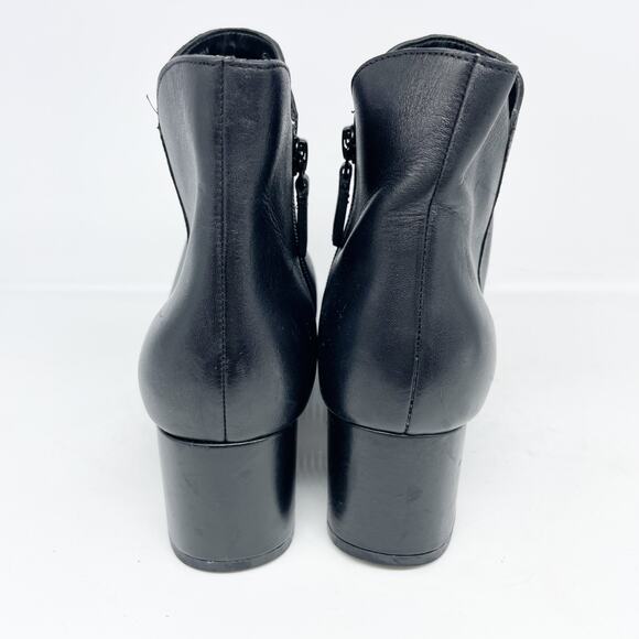 Cole Haan Women's Elyse Black Leather Booties Size 9.5B - Picture 4 of 14